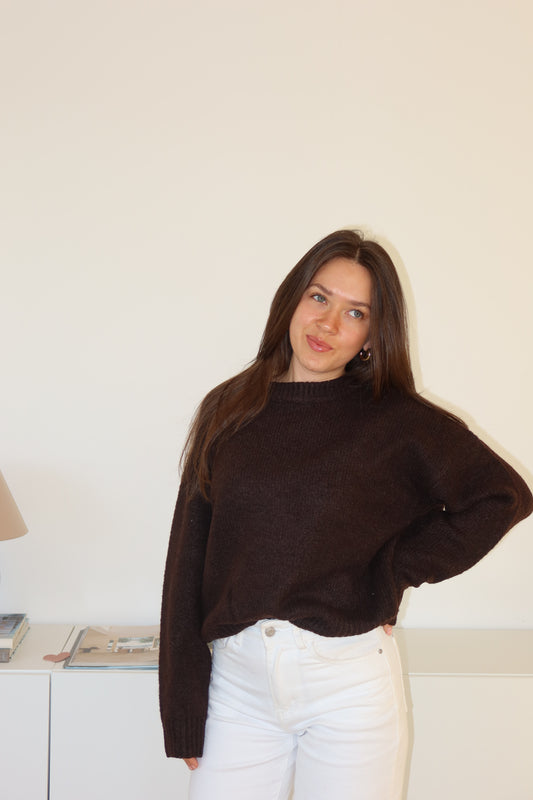 Basic Pullover - Braun