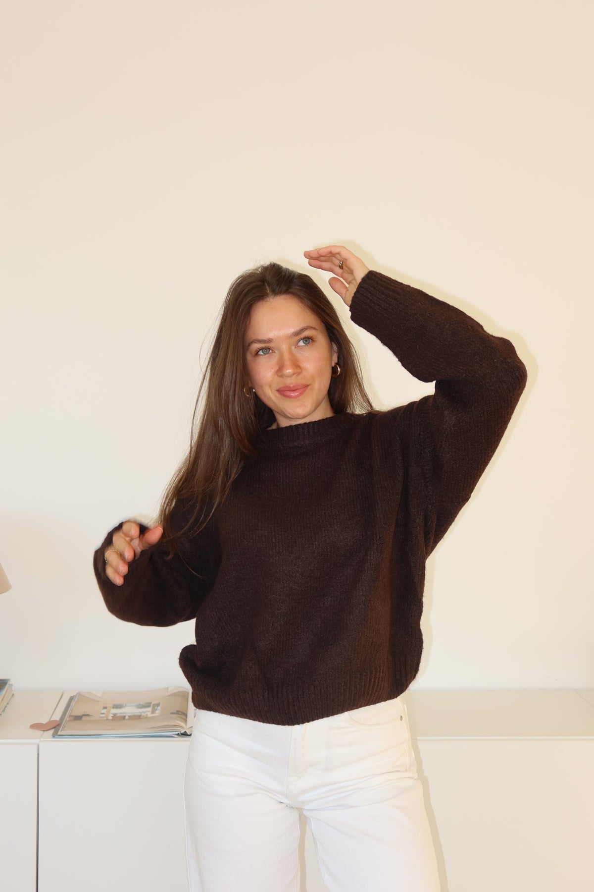 Basic Pullover - Braun