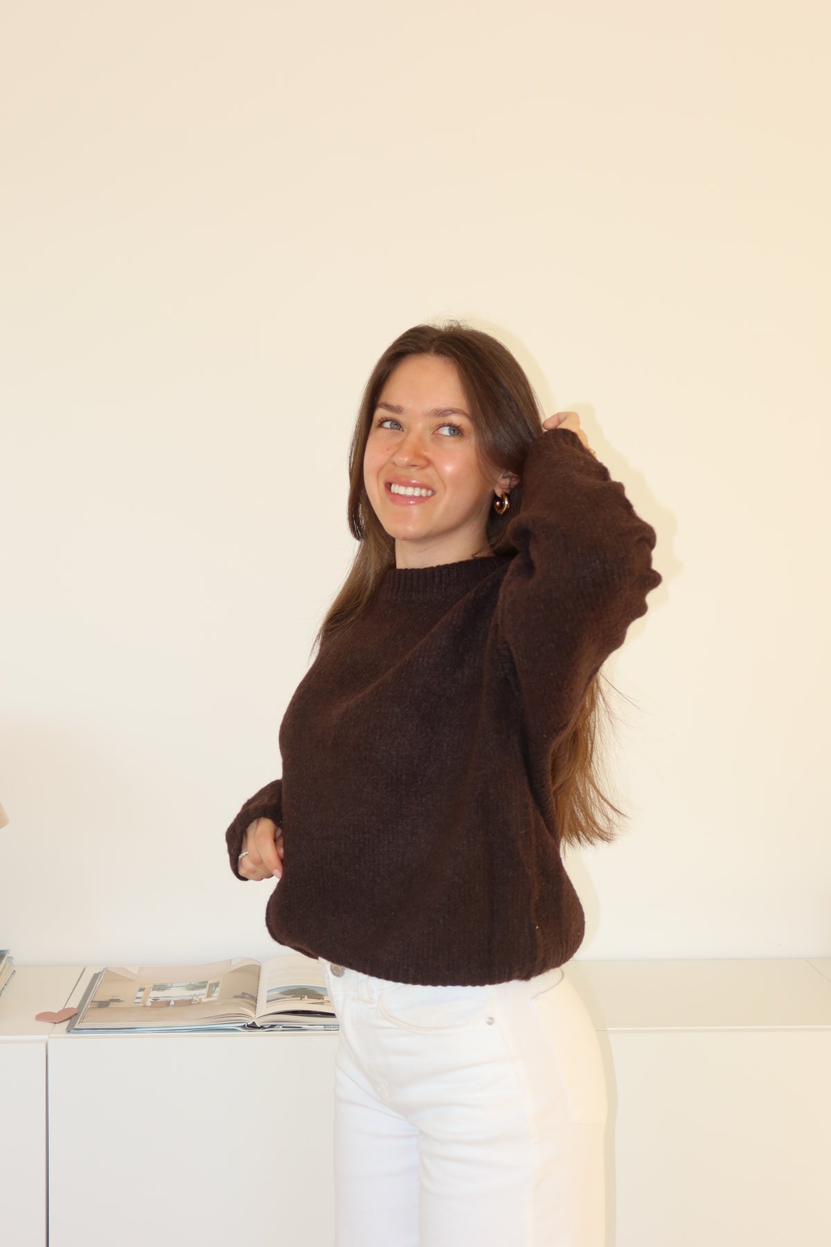Basic Pullover - Braun