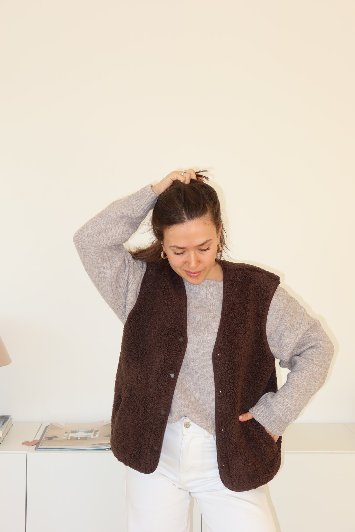 Weste Teddy • braun