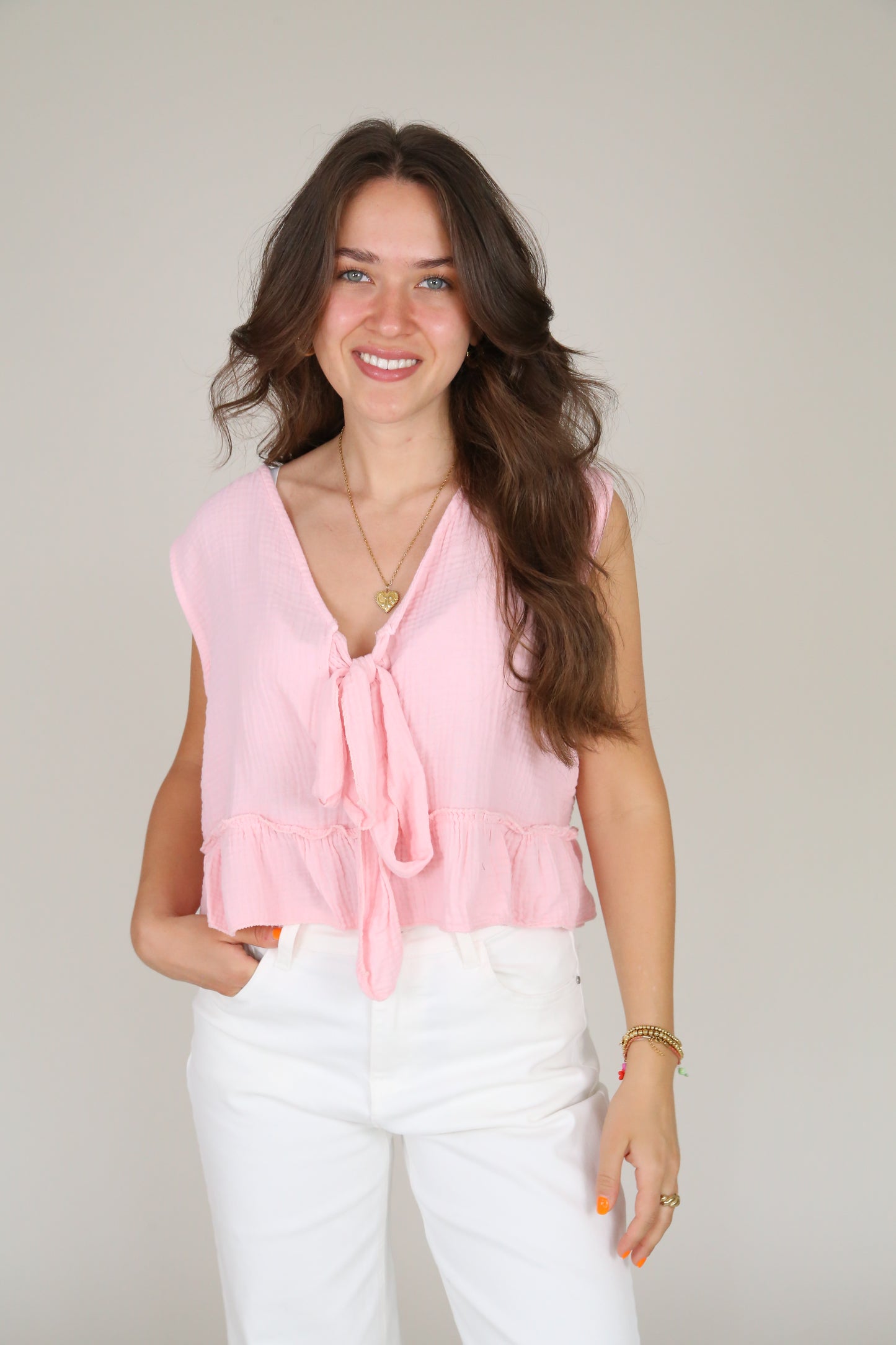 Musselin Top "Bow"