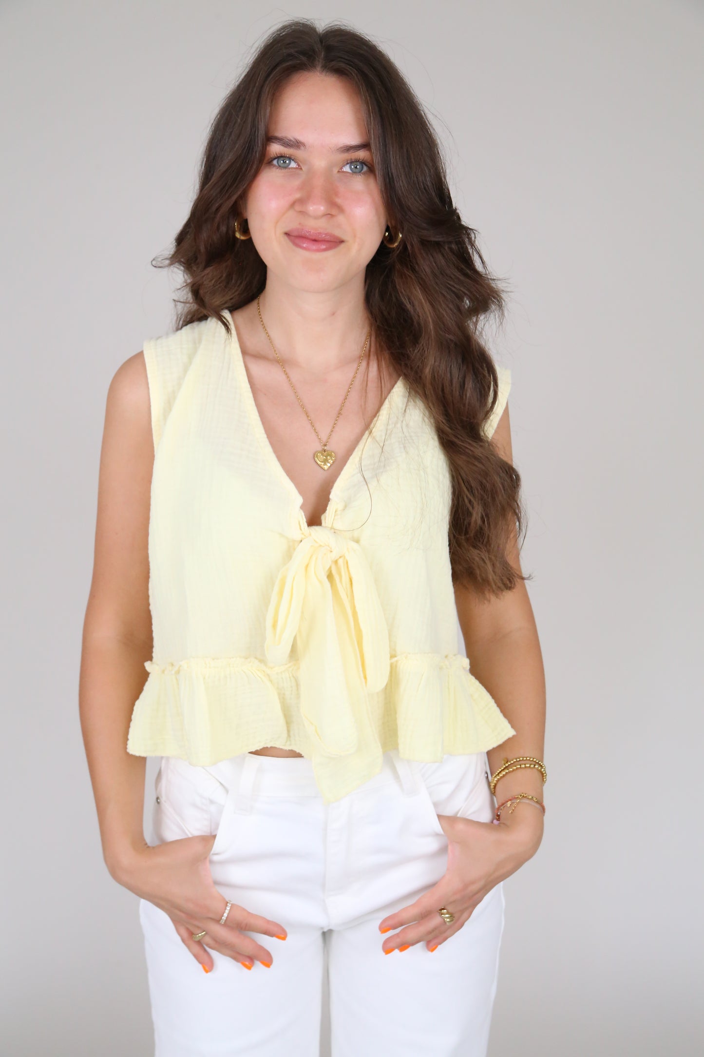 Musselin Top "Bow"