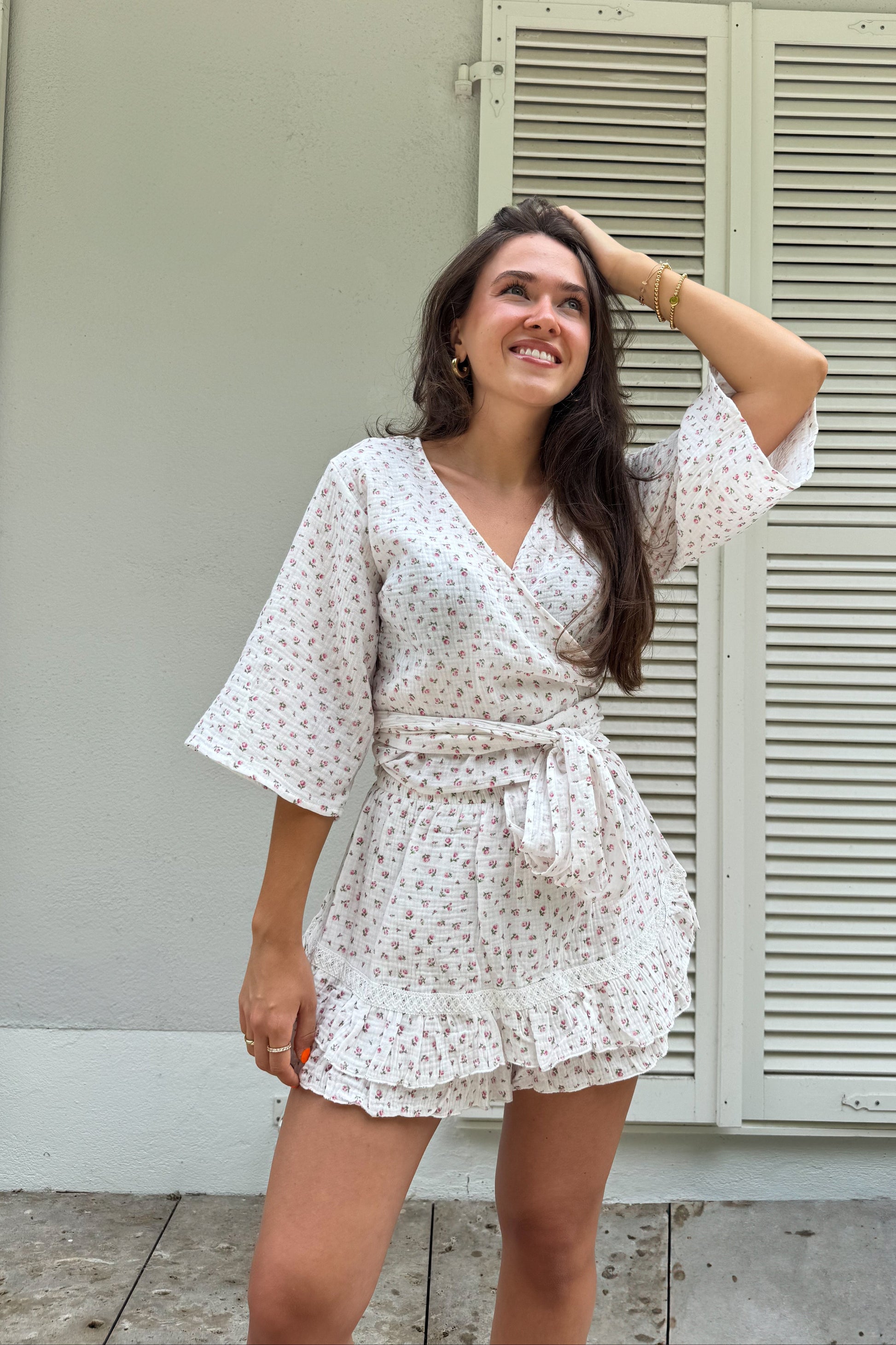 Musselin Flower Skort "Klara"