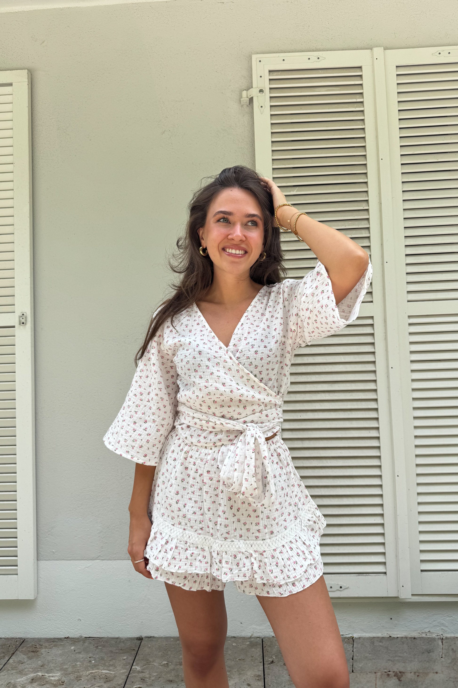 Musselin Flower Skort "Klara"