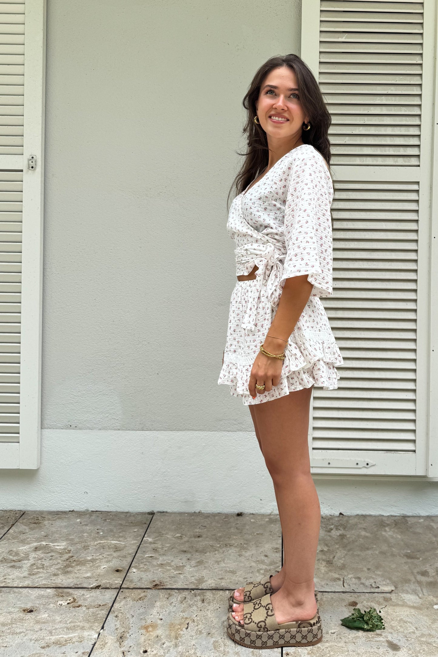 Musselin Flower Skort "Klara"