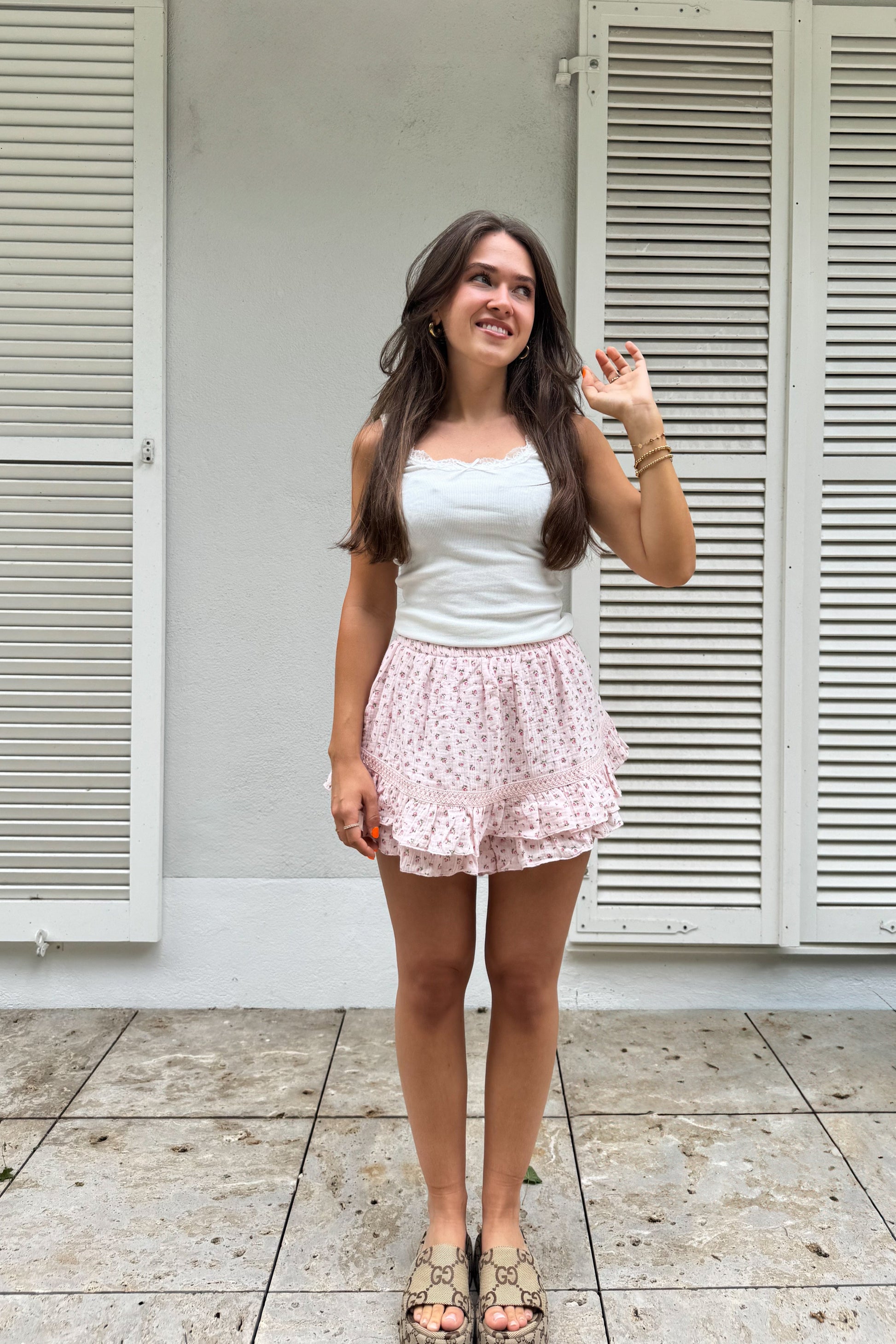 Musselin Flower Skort "Klara"